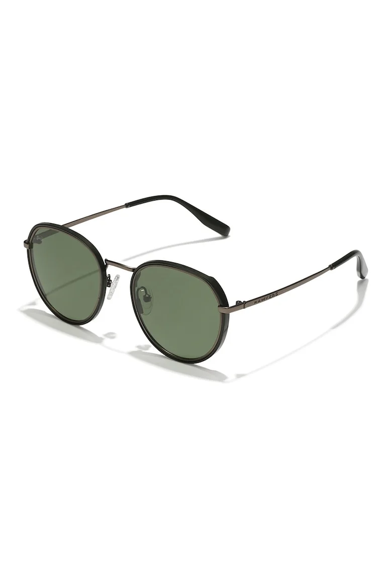 Ochelari de soare cu lentile rotunde si model unisex, Negru