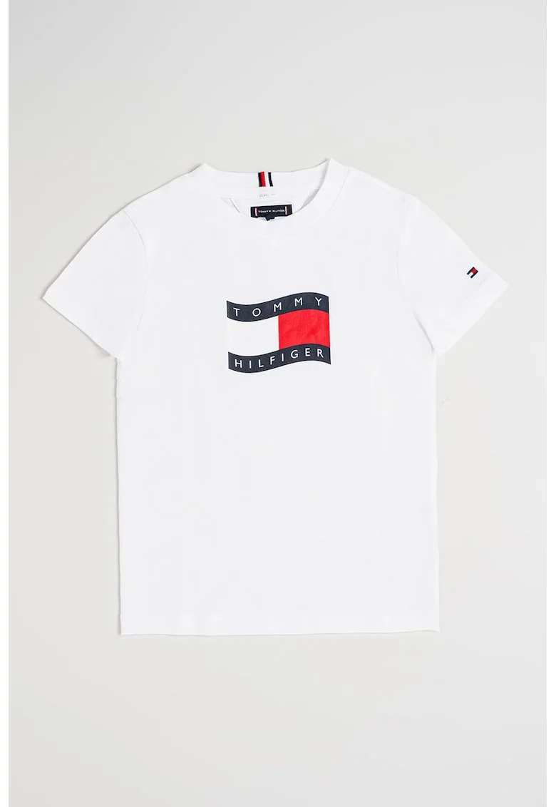 Tricou din bumbac cu imprimeu, Alb