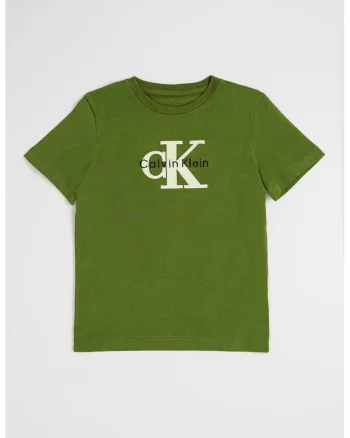 Tricou cu imprimeu logo, Verde