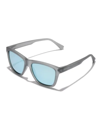 Ochelari de soare patrati cu model unisex si lentile polarizate, Argintiu