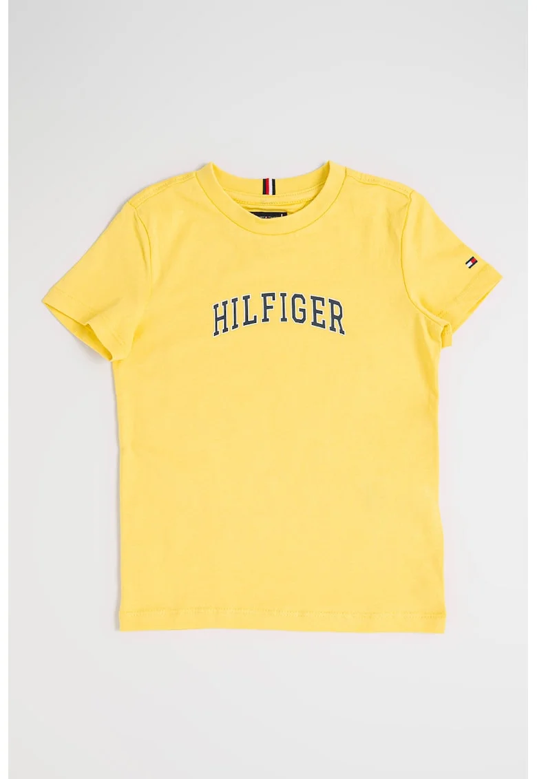 Tricou din bumbac Varsity, Galben