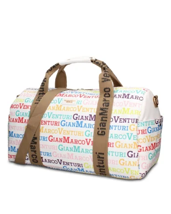 Geanta duffle de piele ecologica Callisto Plus, Alb