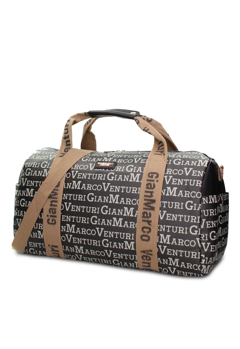 Geanta duffle de piele ecologica Callisto Plus, Negru