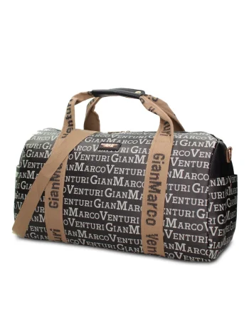 Geanta duffle de piele ecologica Callisto Plus, Negru