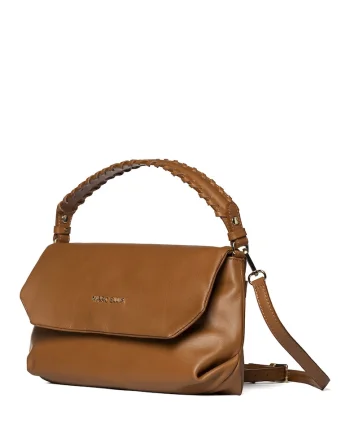 Geanta de piele cu bareta de umar Elowen Ultra, Caramel