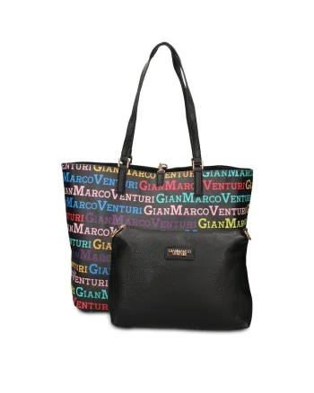 Geanta shopper de piele ecologica cu etui detasabil Valoria Chic, Multicolor