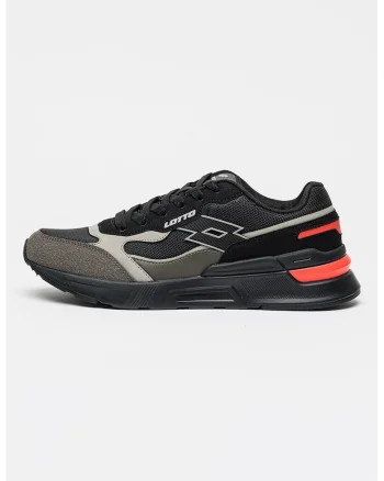 Pantofi sport KASTOR cu insertii din plasa, Negru/Gri