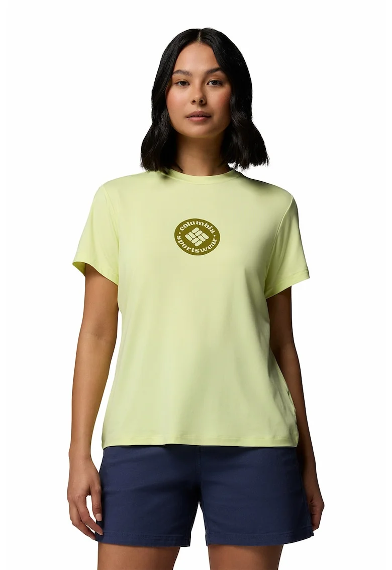Tricou cu decolteu la baza gatului Parsons Point™, Galben pal