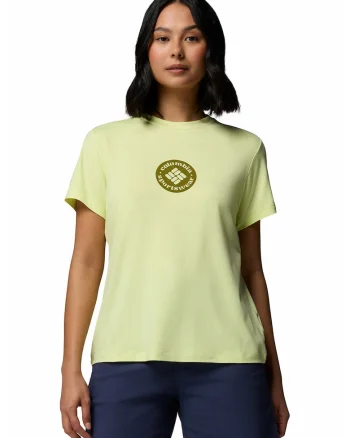 Tricou cu decolteu la baza gatului Parsons Point™, Galben pal