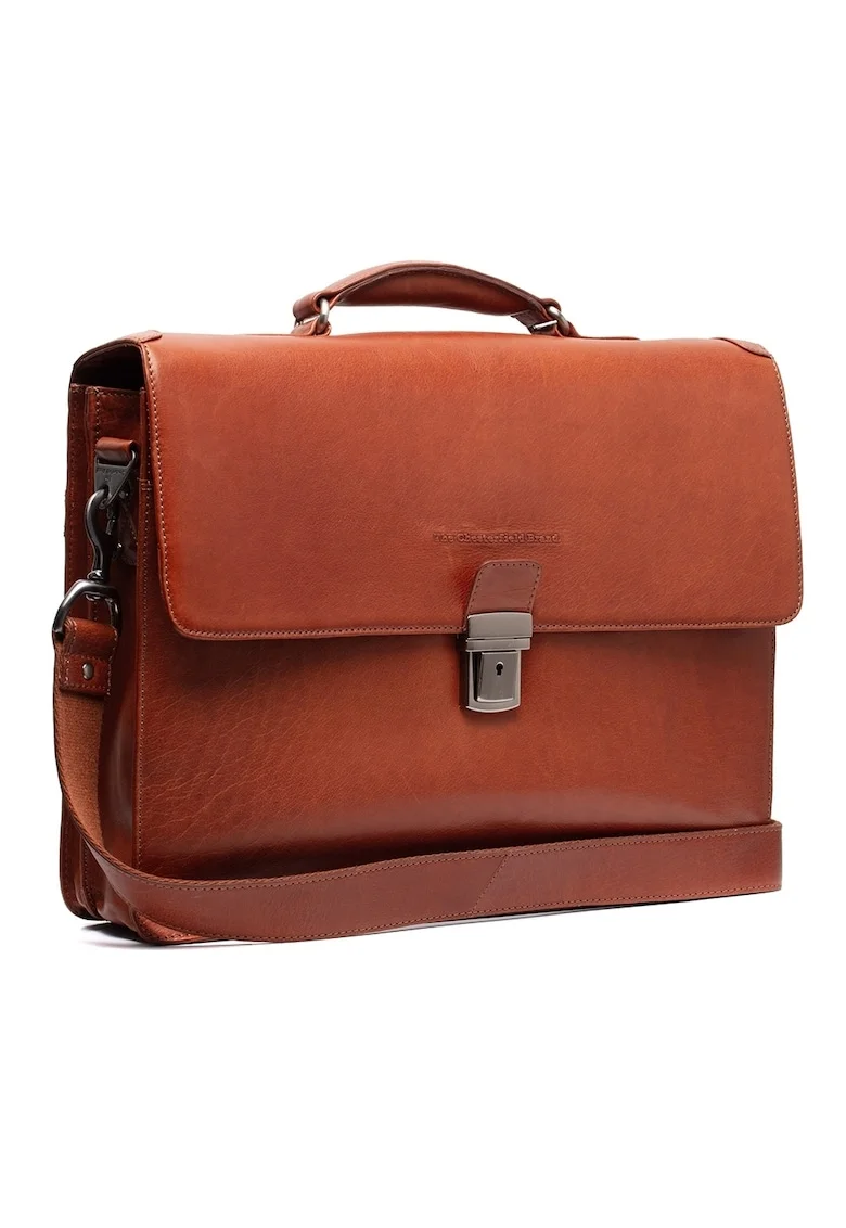 Geanta umar unisex piele naturala, 13.4 litri, Salvatore,, Coniac