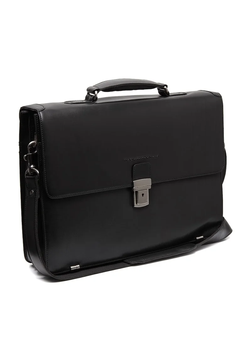 Geanta umar unisex piele naturala, 13.4 litri, Salvatore,, Negru