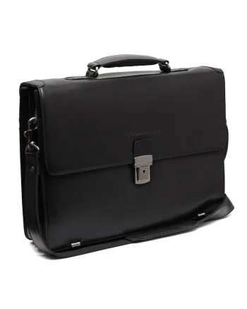 Geanta umar unisex piele naturala, 13.4 litri, Salvatore,, Negru