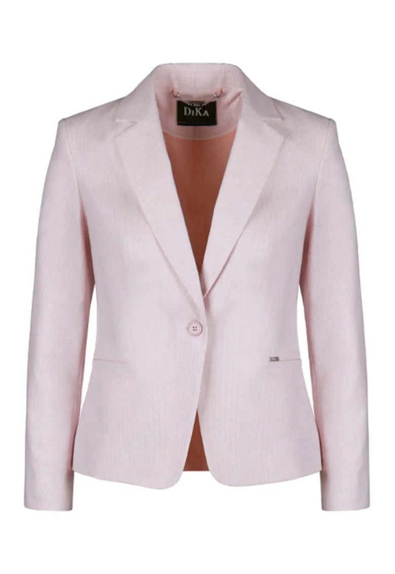 Sacou cu revere decupate, Roz