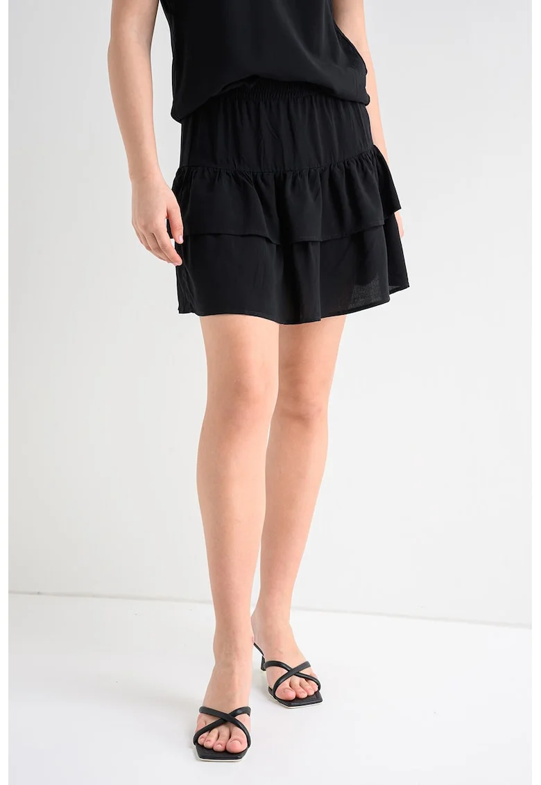 Fusta mini stratificata, Negru