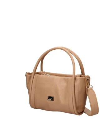 Geanta de piele cu maner Emberly Ultra, Maro