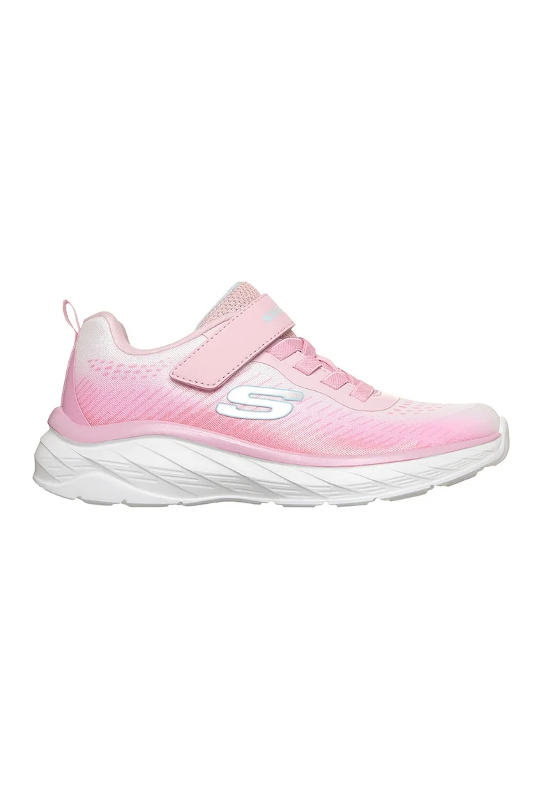 Pantofi sport textili cu banda velcro Boundless, Gri deschis/Roz pastel/Roz pal