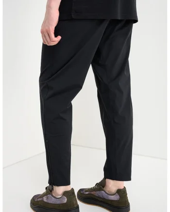 Pantaloni conici cu mansete cu fermoar Active, Negru stins
