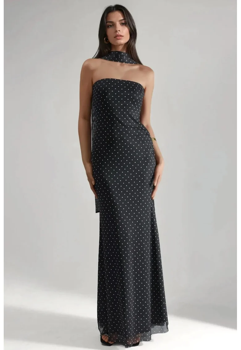 Rochie maxi  negru, Negru