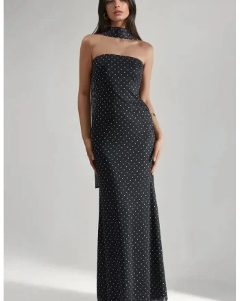 Rochie maxi  negru, Negru