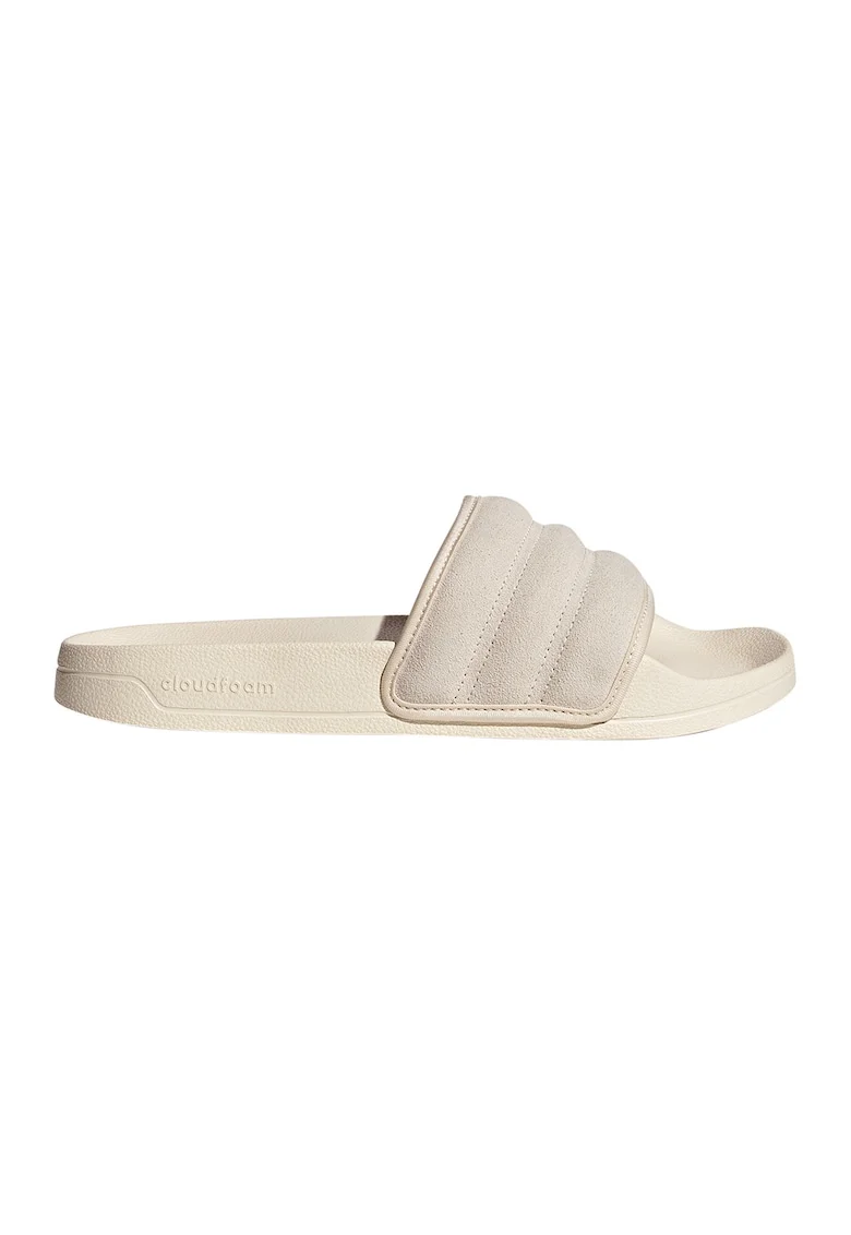 Papuci din piele intoarsa Adilette, Crem