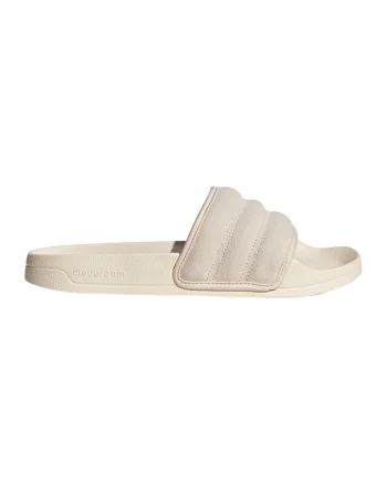 Papuci din piele intoarsa Adilette, Crem