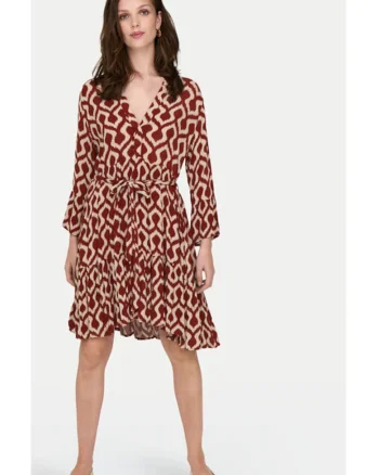Rochie dama,  304928451, Viscoza, Rosu, Rosu