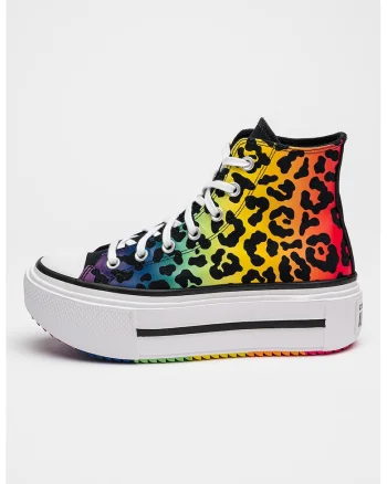 Tenisi flatform Proud to Be Lift Double Stack, Negru/Multicolor