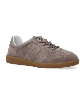 Pantofi sport din piele intoarsa, cu siret