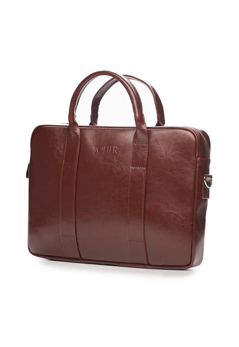 Geanta barbateasca din piele pentru laptop  SL20 Edinburgh