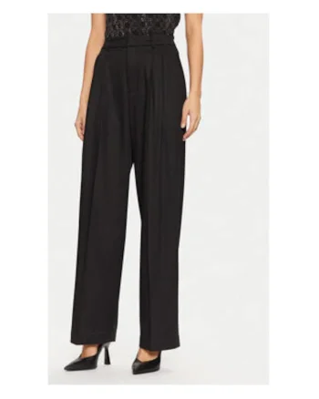 Pantaloni din amestec de liocel, Negru