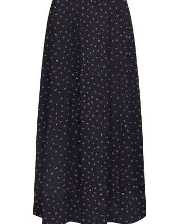 Fusta maxi Dama,  neagra, 100% viscoza