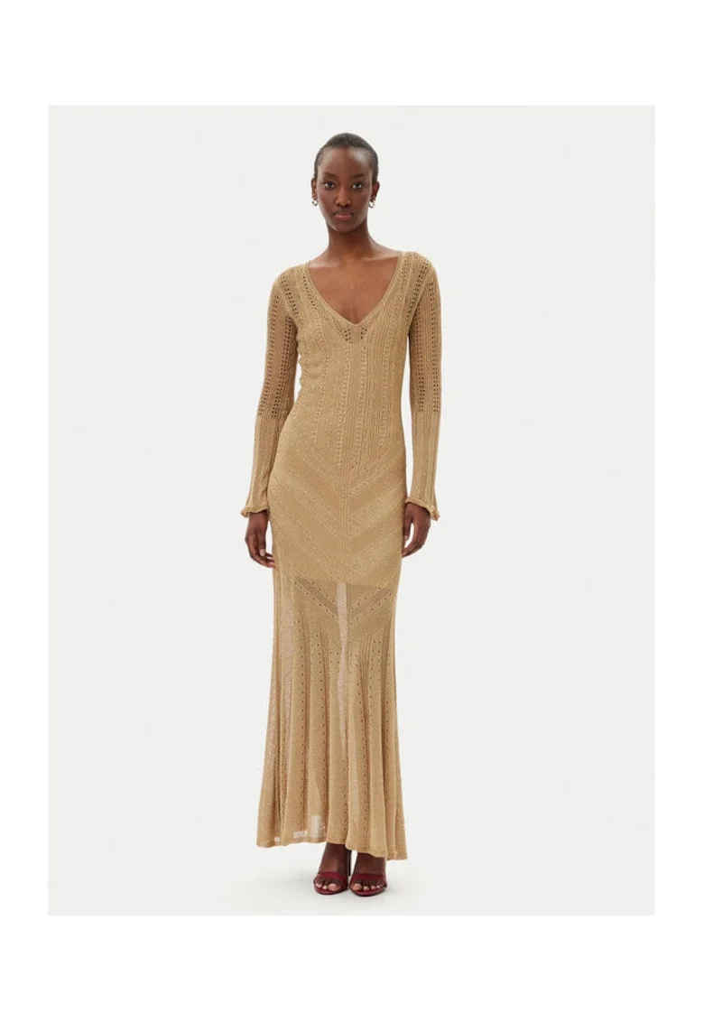 Rochie tricotata, de dama  bej
