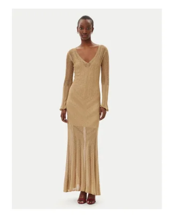 Rochie tricotata, de dama  bej