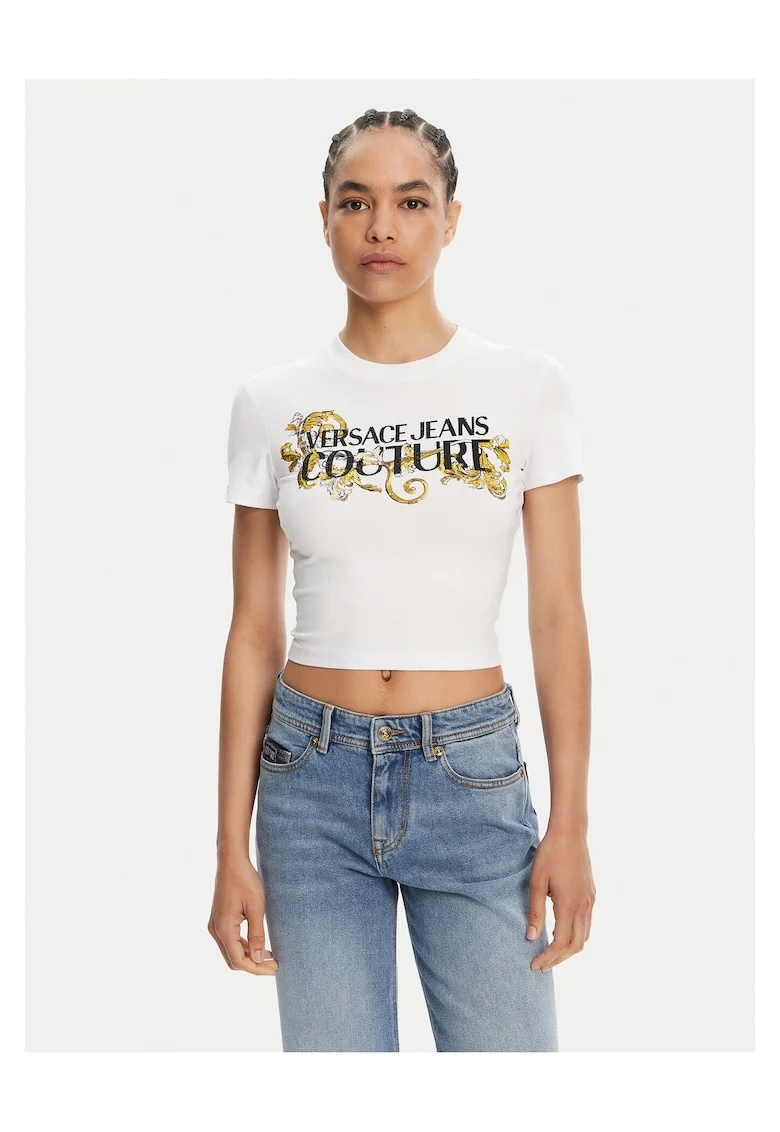 Tricou de dama  alb, din bumbac