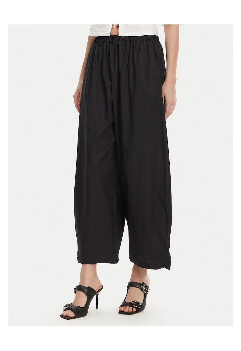 Pantaloni largi pentru dama  negru