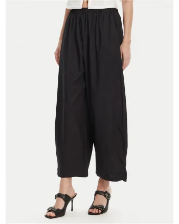 Pantaloni largi pentru dama  negru