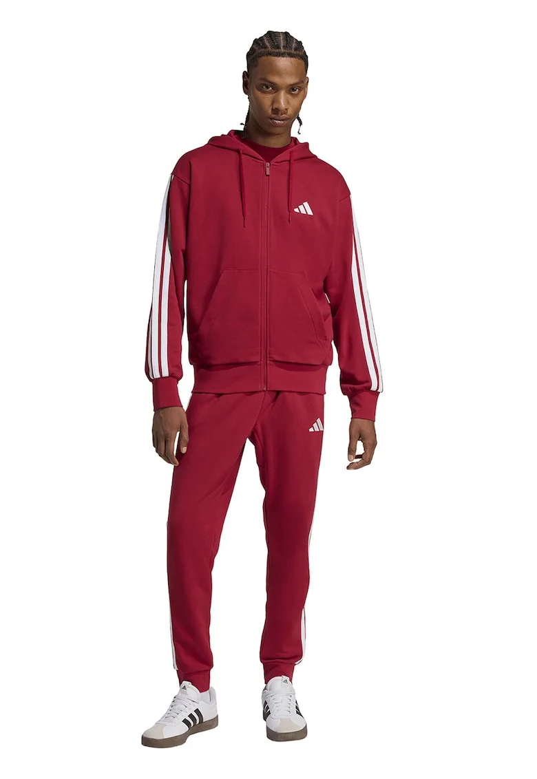 Pantaloni de trening cu logo si snur, Rosu