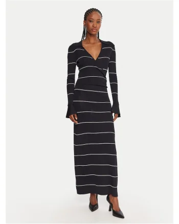 Rochie tricotata de dama  bleumarin, fabrica de calitate
