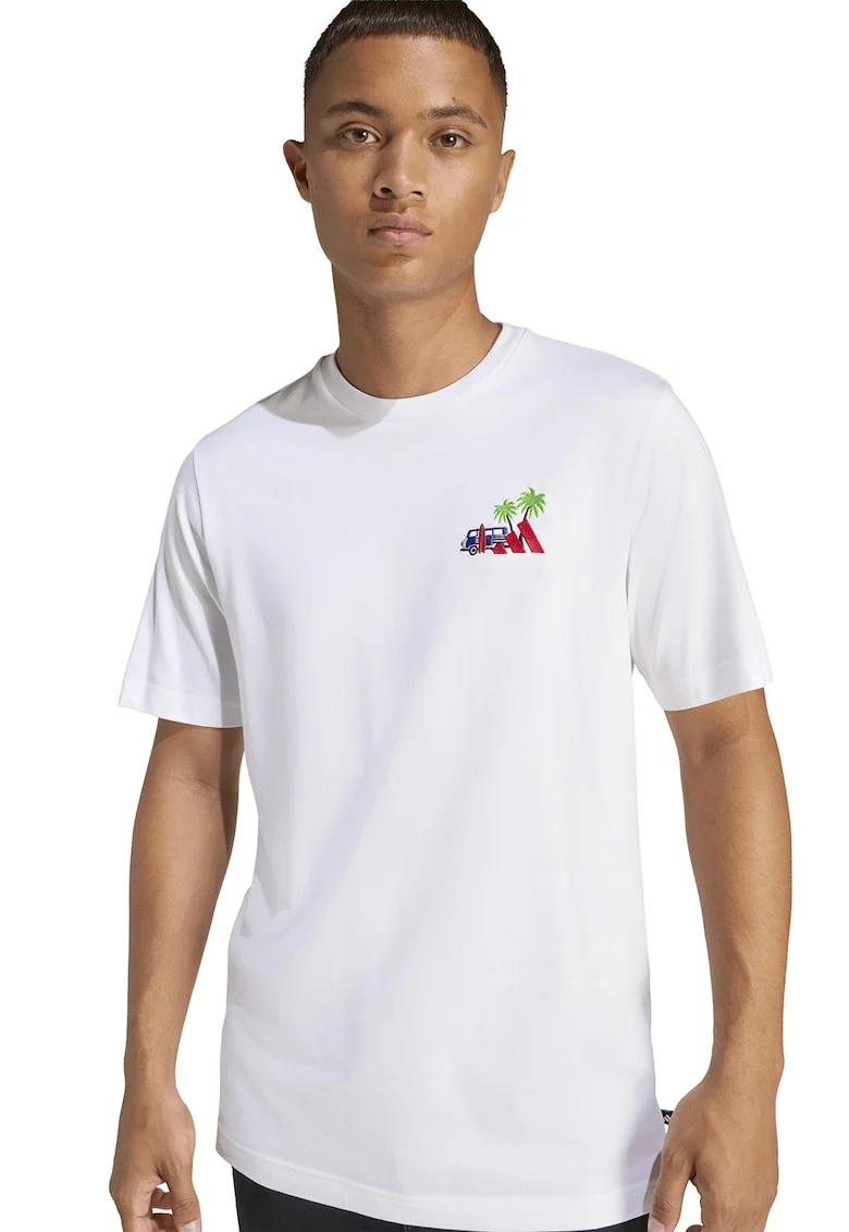 Tricou regular fit din bumbac Mini Surf, Alb