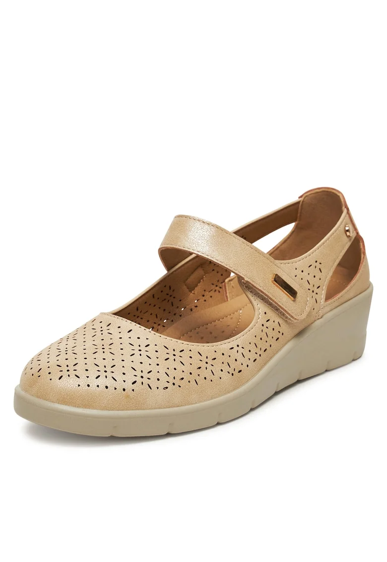 Saboti dama,  material textil, bej