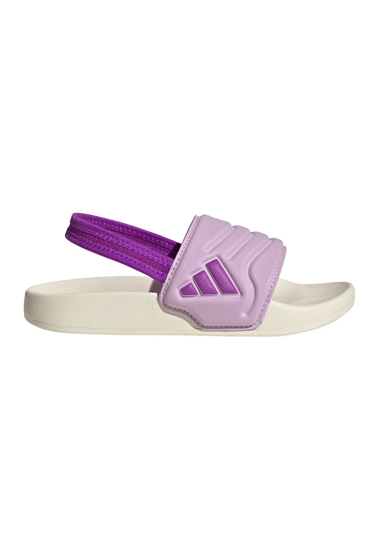 Sandale slingback Adilette, Lila/Alb murdar