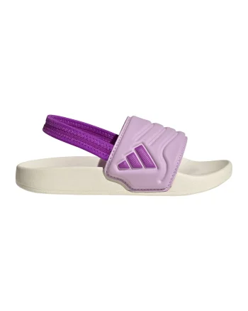 Sandale slingback Adilette, Lila/Alb murdar