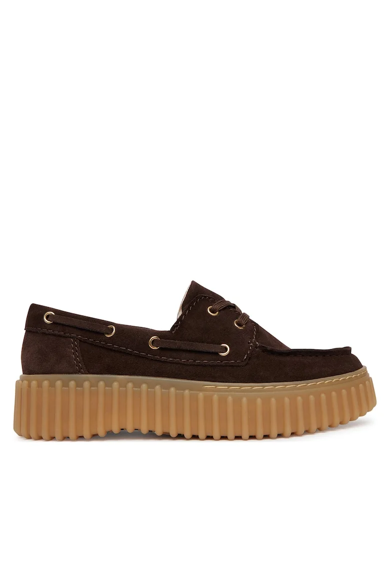 Mocasini dama,  piele naturala, maro,