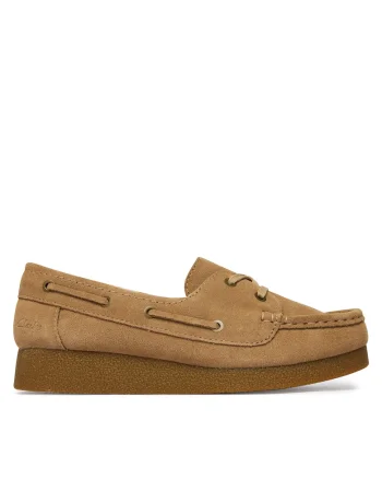 Mocasini dama,  piele naturala, maro,