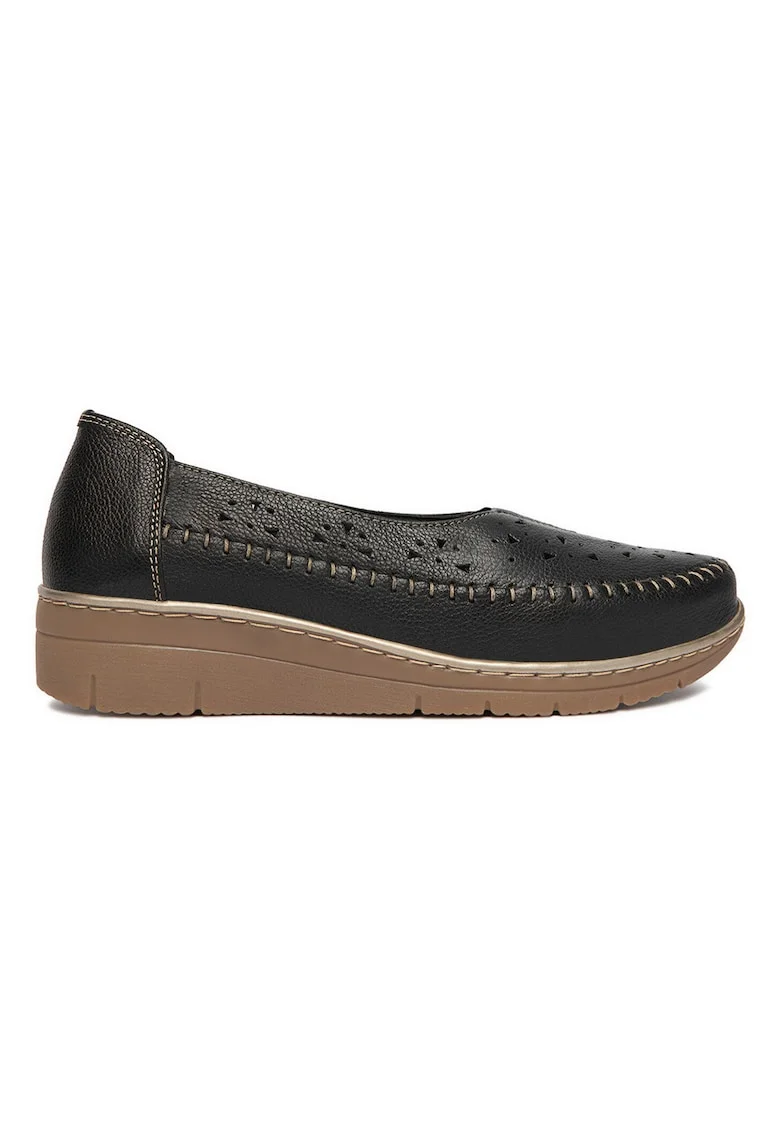 Mocasini dama,  piele naturala, negru