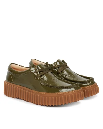 Mocasini dama,  piele naturala, verde,