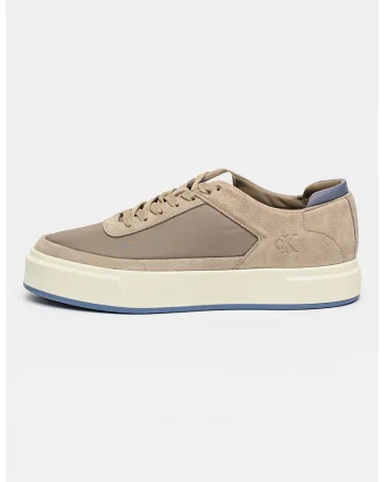 Pantofi sport low-cut din piele intoarsa Basket Cupsole, Maro camel
