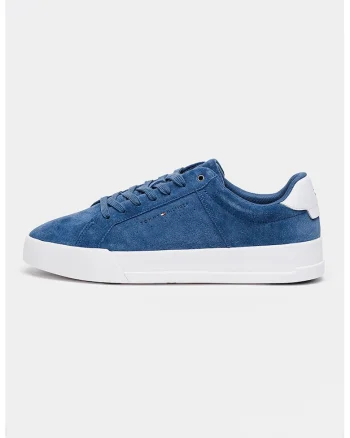 Pantofi sport Court din piele intoarsa, Albastru prafuit