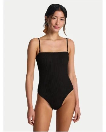 Costum de baie dama,  negru, poliester, Negru