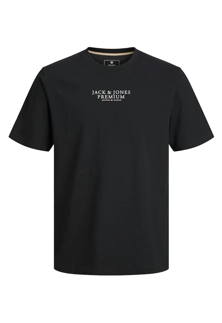 Tricou Barbati, Jack Jones, Bumbac, Negru, Negru